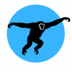 Intentional Leap Consulting gibbon icon with blue circle