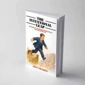 The Intentional Leap book with grey background